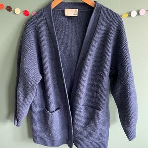 Wilfred thick blue cardigan